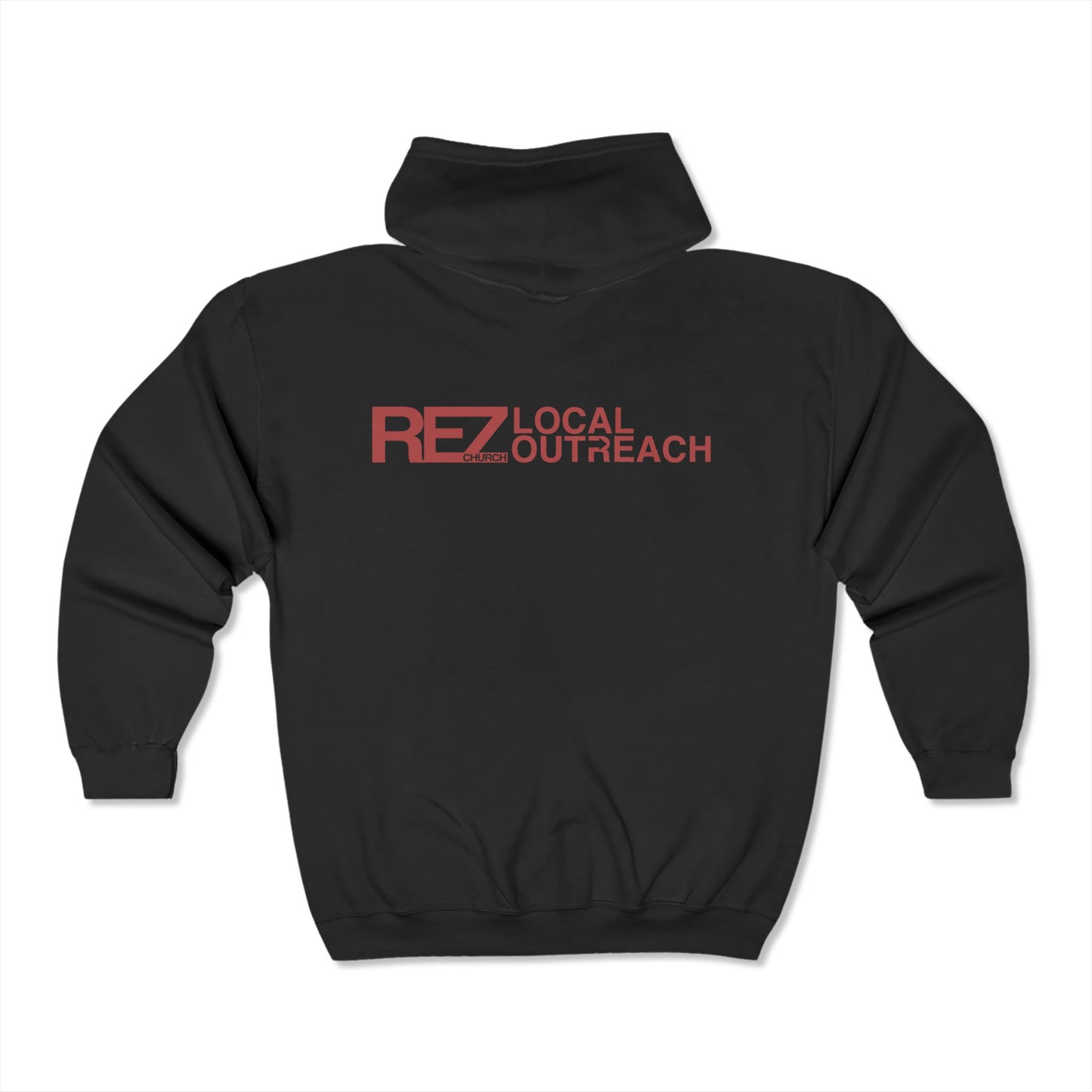 Rez Local Outreach Full Zip Hooded Sweatshirt