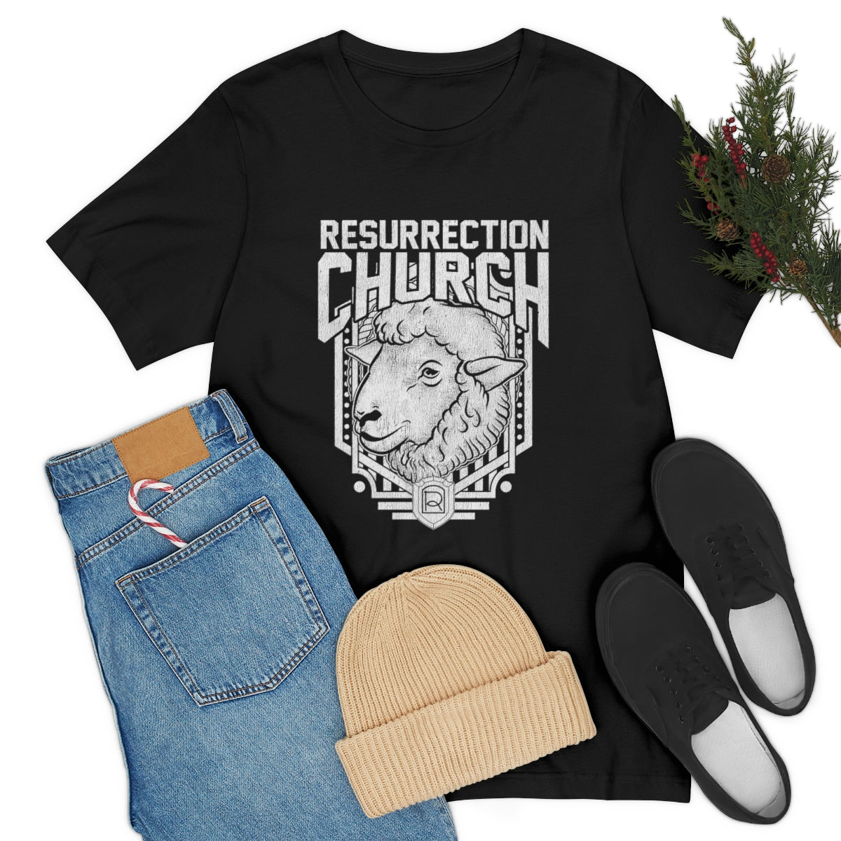 Resurrection Lamb - Unisex Short Sleeve Tee